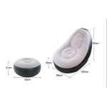 Sofa Silla Sillon Inflable Con Reposa Pies Color Cafe - Imagen 4