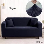 Cubre Sillon/Sofa 4 cuerpos Elastico adaptable negro