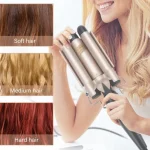 Ondulador De Pelo Profesional Triple Tubo Para Rulos