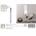 Cortina Roller Blackout 60 cm x 180 cm Blanco 0219