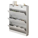 Zapatero Organizador con 3 Puertas y 2 Cajones Color Blanco