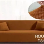 Cubre Sillon/Sofa 4 cuerpos Elastico adaptable cafe  claro