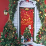FORRO DE PUERTA NAVIDAD 200X85CM