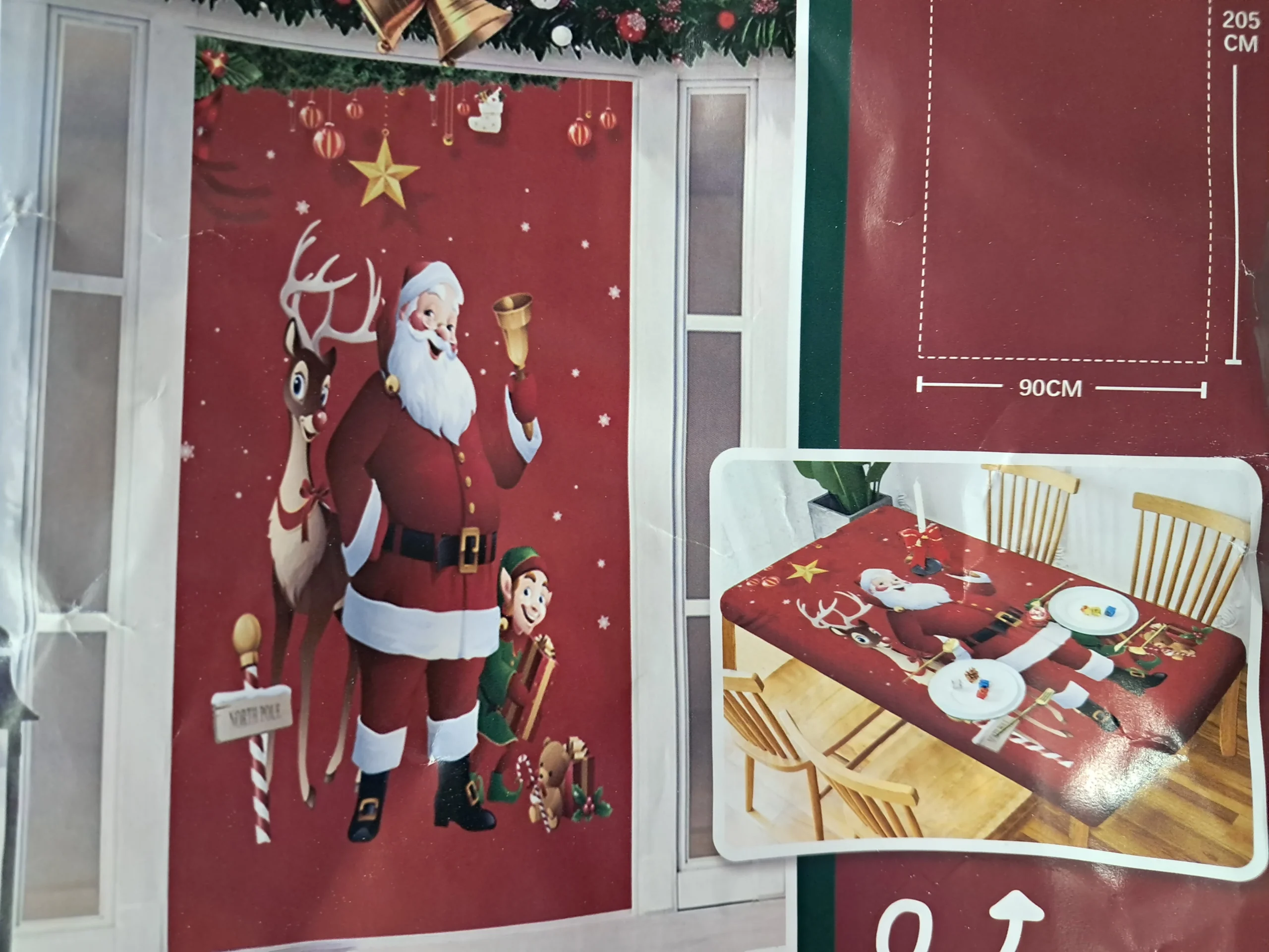 17611649334963735404937910318400 FORRO DE PUERTA NAVIDAD 200X85CM - Imagen 1