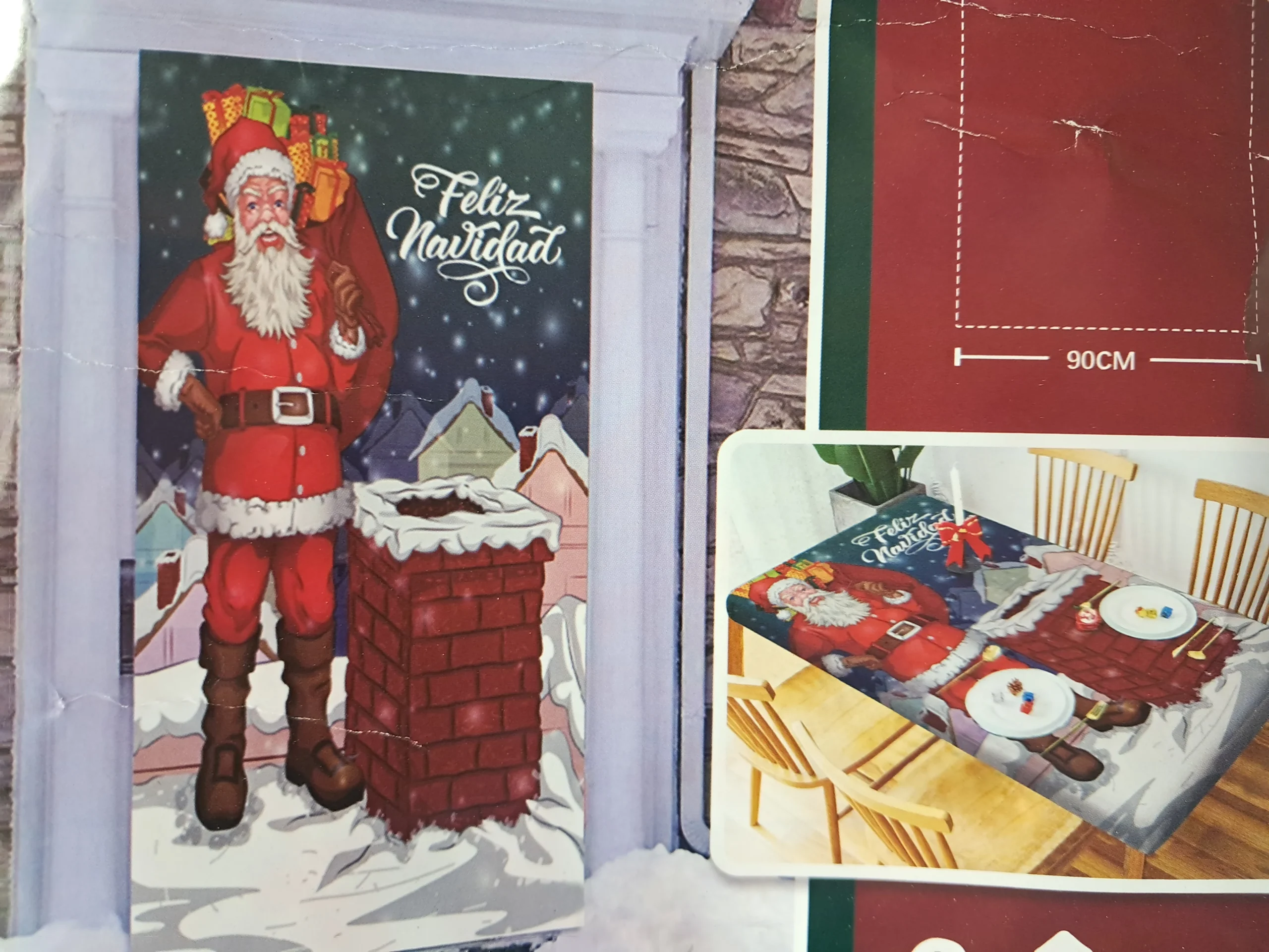17611650051291742094810988166903 FORRO DE PUERTA NAVIDAD 200X85CM - Imagen 1