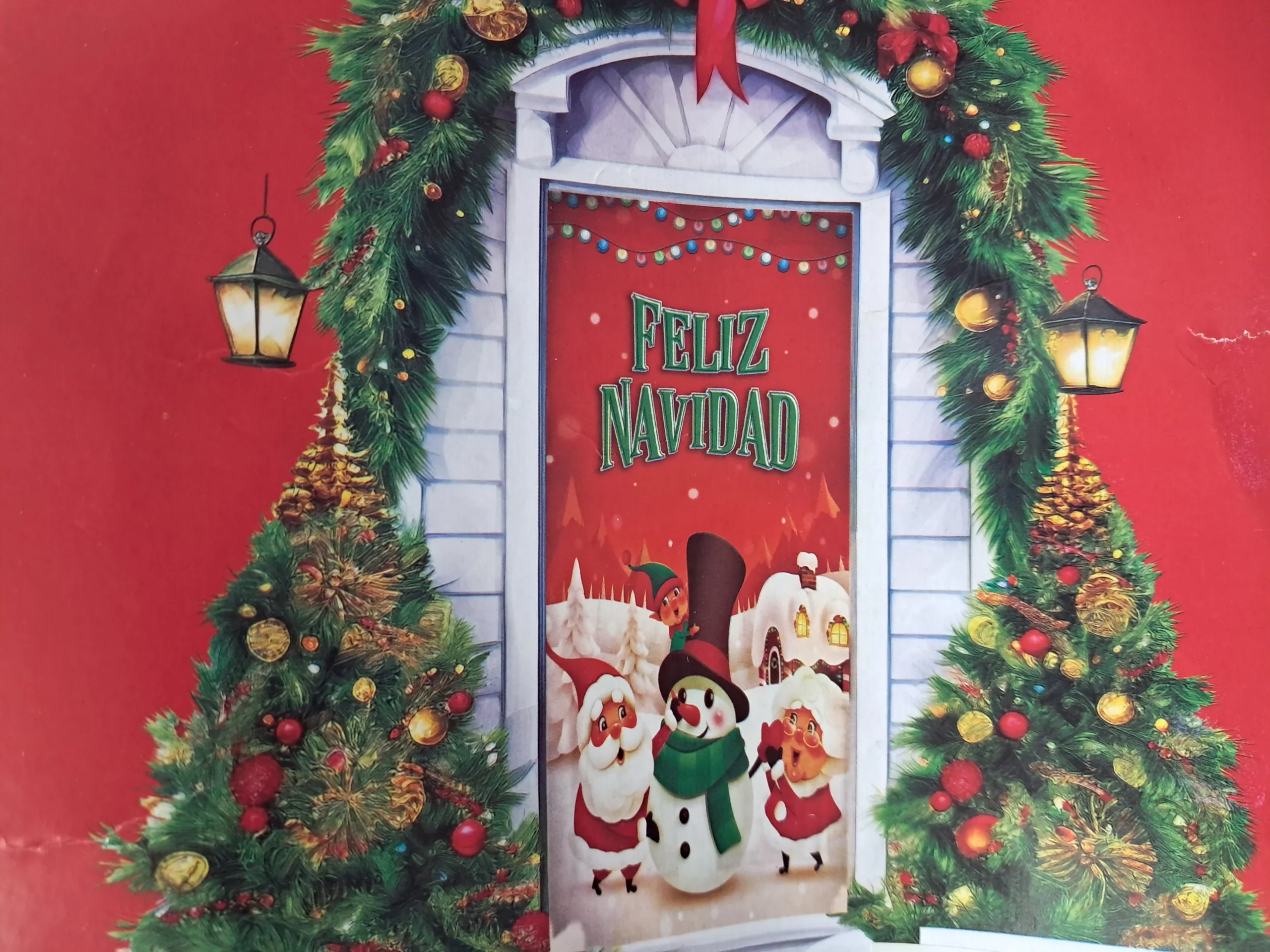 17611651110669064208713841396161 FORRO DE PUERTA NAVIDAD 200X85CM - Imagen 1