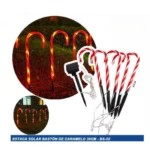 Set De 5 Estaca A Corriente Baston de Caramelo 30cm