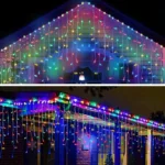 Luces Cascada 100 Led Multicolor 3 Metros Decoracion Navidad Solar