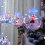 Luces Con Esferas SOLARES De Navidad Multicolor - Imagen 4