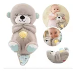 Nutria Peluche Que Respira Y Tranquiliza Sonido Anti Estres Color Nutria Gris