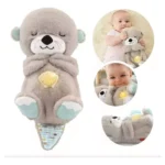 Nutria Peluche Que Respira Y Tranquiliza Sonido Anti Estres Color Nutria Gris