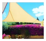 Toldo Vela Triangular Malla Sombra 5x5x5 mts Color Beige - Imagen 4