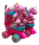 Patines 4 Ruedas Brillantes Y Ajustables Para Nina Talla XS