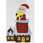 Viejito Pacuero con Chimenea Navidad Inflable 210cm - Imagen 2