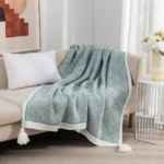 Mantas Para sofa con pompones
