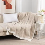 Mantas Para sofa con pompones