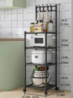 Estante Organizador De Bano Cocina Sala Multifuncional Color Negro (copia) - Imagen 3