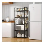 Rack Estante Organizador Cocina Multifuncional 5 Niveles Color Negro