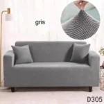 Cubre Sillon/Sofa 4 cuerpos Elastico adaptable gris