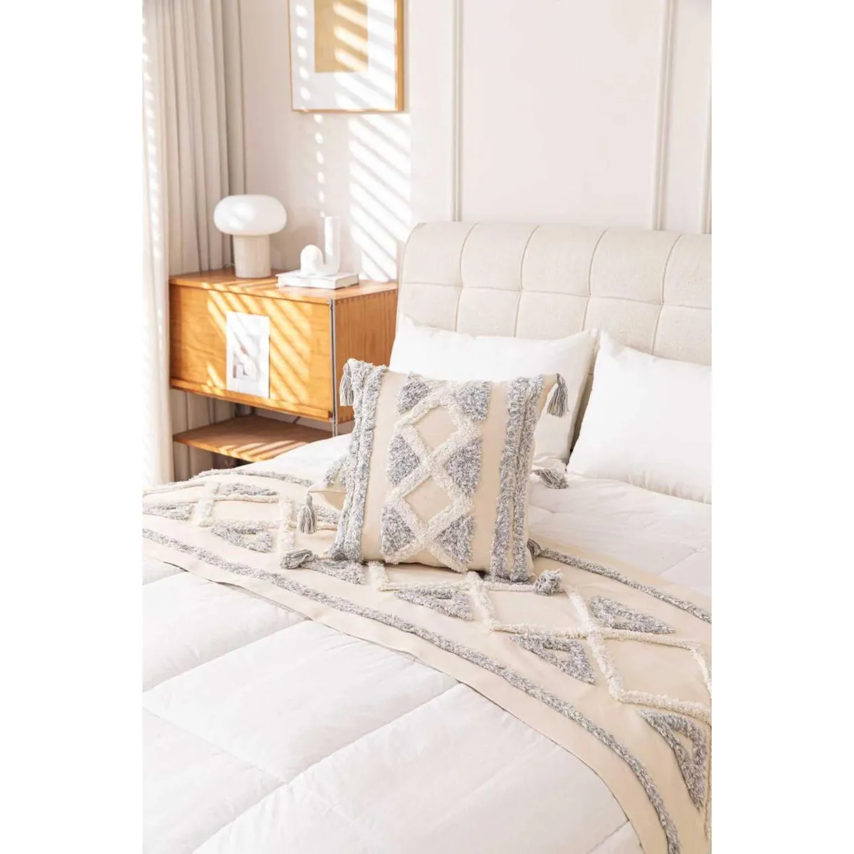 w=1200,h=1200,fit=pad (1) PIECERA BOHEMIA +2 FUNDAS DE COJIN 210X70 CM - Imagen 1