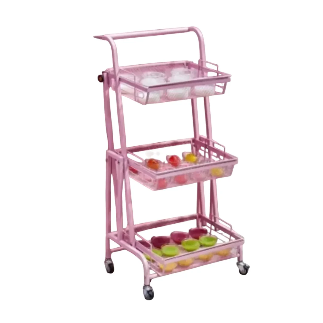 w=1200,h=1200,fit=pad (25)-Photoroom Organizador Metálico Plegable Con Ruedas 3 Niveles Color Rosa - Imagen 1