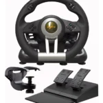 Volante Timon Para Juegos 3 Por 1 Palanca Pedales Pxn V3 Pro Color Negro