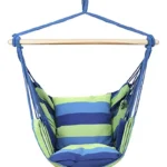 Silla Hamaca Colgante Camping Columpio Al Aire Libre Jardin Color Azul y verde