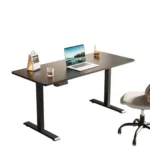 ESCRITORIO DE LUJO ERGONOMICO ELECTRICO DE 140 CM CON ALTURA AJUSTABLE COLOR NEGRO