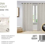 Cortinas blackout pack 2 Panos 140x230 Color Beige