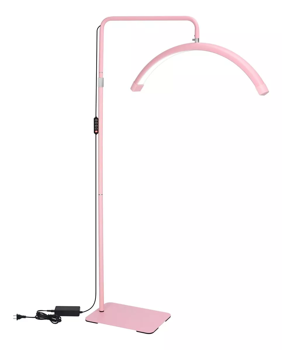 D_NQ_NP_2X_743911-MLM74997093254_032024-F Lampara Luz Led Media Luna Profesional Con Soporte Color Rosa - Angeles del Hogar Chile
