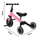 Bicicleta De Equilibrio Y Triciclo 3 En 1 Plegable - Imagen 4