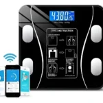 Balanza Pesa Baño 180kg Inteligente Bluetooth App Smart Negro