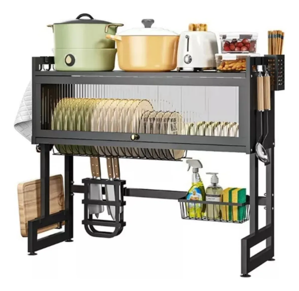 D_NQ_NP_2X_819434-MLC77902195252_082024-F – copia Organizador Y Escurridor De Platos Con 1 Gabinete 65cm - Imagen 1