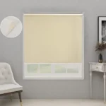 Cortinas Roller Blackout + Visillo 100Cm x 200Cm Color Beige - Angeles del Hogar Chile