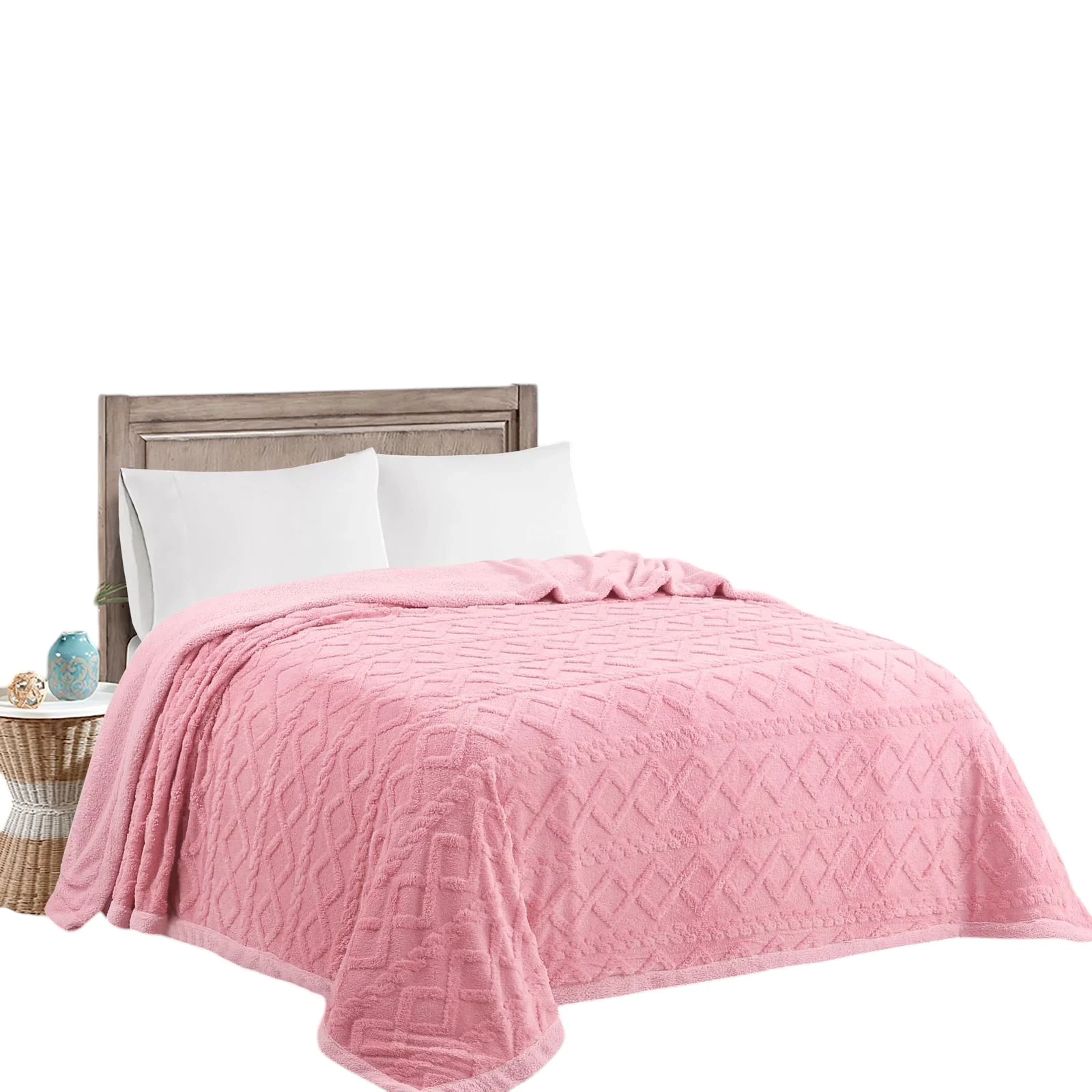 WhatsApp Image 2025-01-15 at 09.44-Photoroom Frazadas Sherpa Texturizada con chiporro 2 plazas Color Rosa - Angeles del Hogar Chile