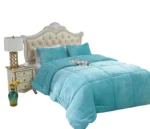 Cobertor De Invierno Plush Con Chiporro Plaza y media color Celeste - Angeles del Hogar Chile