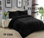 Cobertor De Invierno Plush Con Chiporro Plaza y media color Negro - Angeles del Hogar Chile