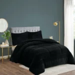 Cobertor con Chiporro Grueso 2 Plazas Color Negro - Angeles del Hogar Chile