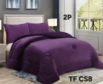 Cobertor de Invierno Plush Liso 2 Plazas Color Morado - Angeles del Hogar Chile