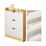 Zapatero Organizador Estante Armario 115Alto x 100 x 17cm Blanco beige - Angeles del Hogar Chile