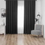 Cortinas blackout pack 2 Panos 140x230 Negra - Angeles del Hogar Chile