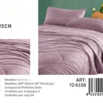 Plumon con diseno plaza y media medidas 180x220cm YZ-6158 - Angeles del Hogar Chile