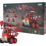 Set De Construcción Bombero Magnético Bloques Juegos Niños 44 Piezas