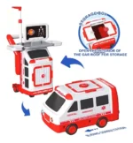 Ambulancia Medico Doctor Juguete Emergencia Luz Sonido Ninos - Angeles del Hogar Chile
