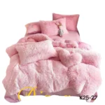 Plumon de invierno Peludos con chiporro 2 Plazas Color Rosado - Angeles del Hogar Chile