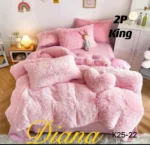 Plumon de invierno Peludos con chiporro 2 Plazas Color Rosado - Angeles del Hogar Chile