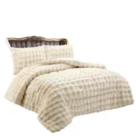 Plumon de invierno Piel de Oveja con chiporro 2 Plazas color beige - Angeles del Hogar Chile