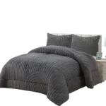 Plumon de invierno texturizado lineas onduladas con chiporro 2 - Angeles del Hogar Chile