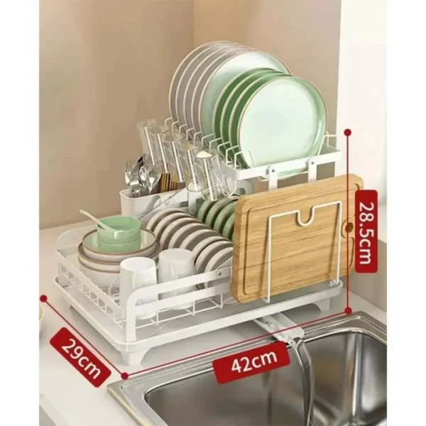 Secador Escurridor Loza Platos 2 Niveles Cocina Secaplatos