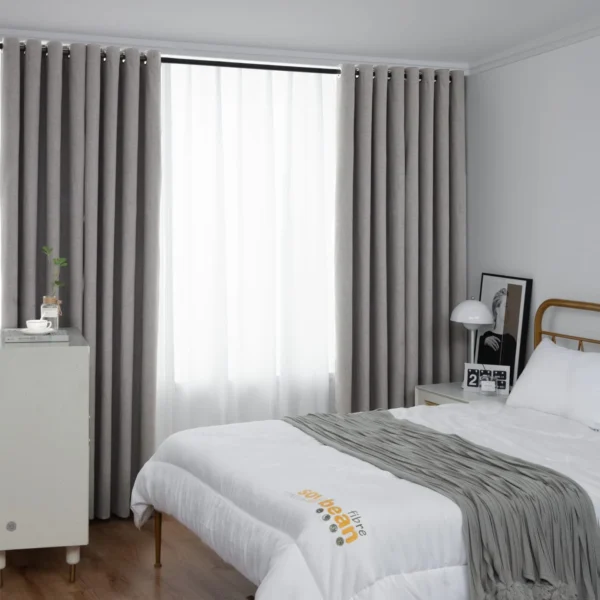 Cortinas blackout pack 2 Panos 140x230 Gris - Angeles del Hogar Chile